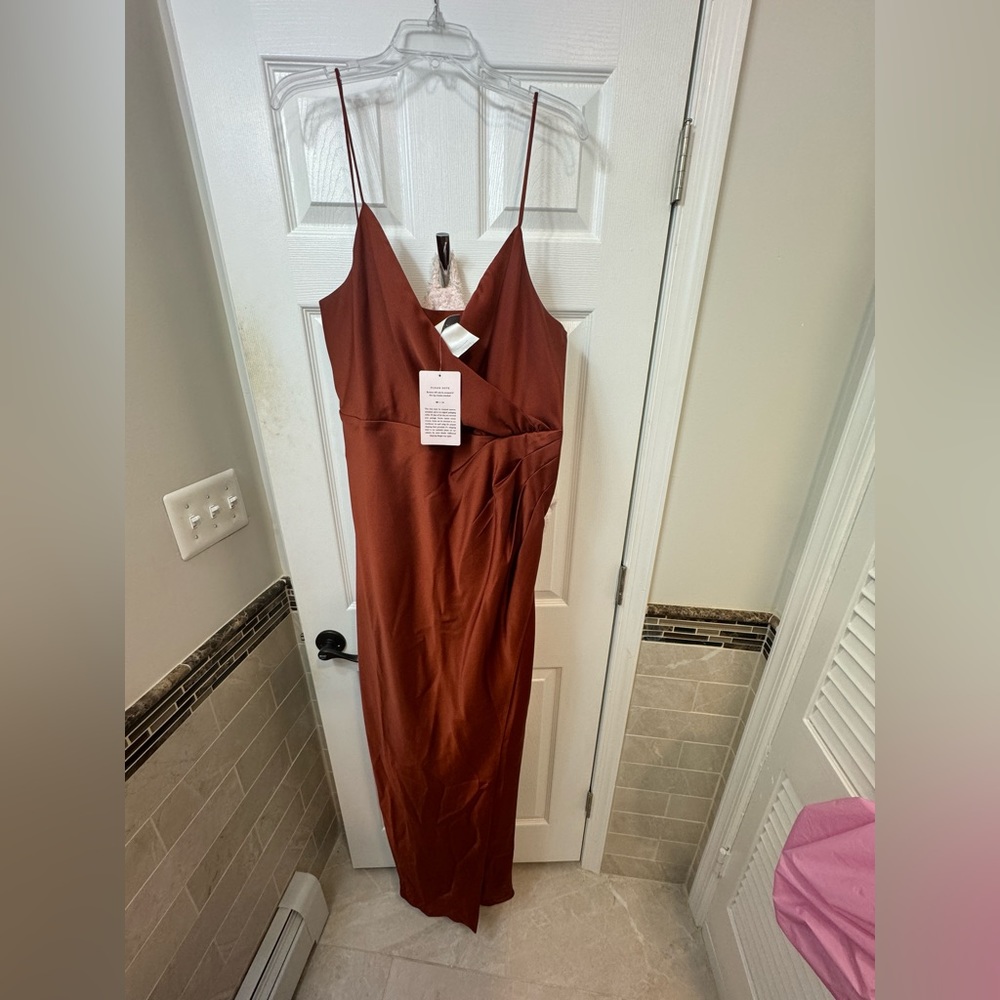 BHLDN Freya Dress, size US 14, color: rust